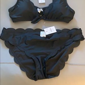 J crew black Bathing suit bottoms